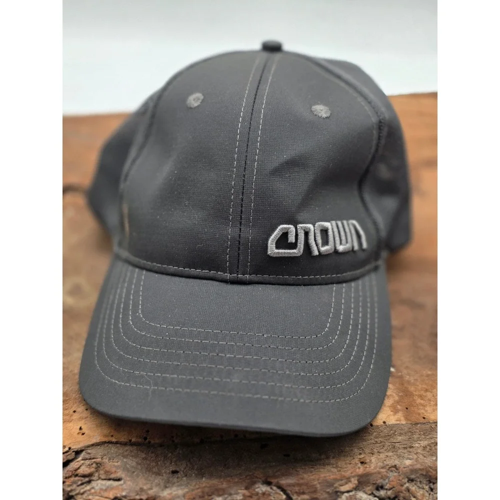 Crown Trucker Hat Mens OSFA Gray Mesh Back Adjustable Baseball Cap Casual Street